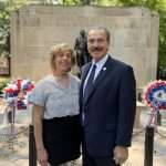 Daughters of Penelope Grand President Antoinette Marousis-Zachariades and AHEPA Supreme President E. Chris Kaitson celebrate AHEPA Founders Day
